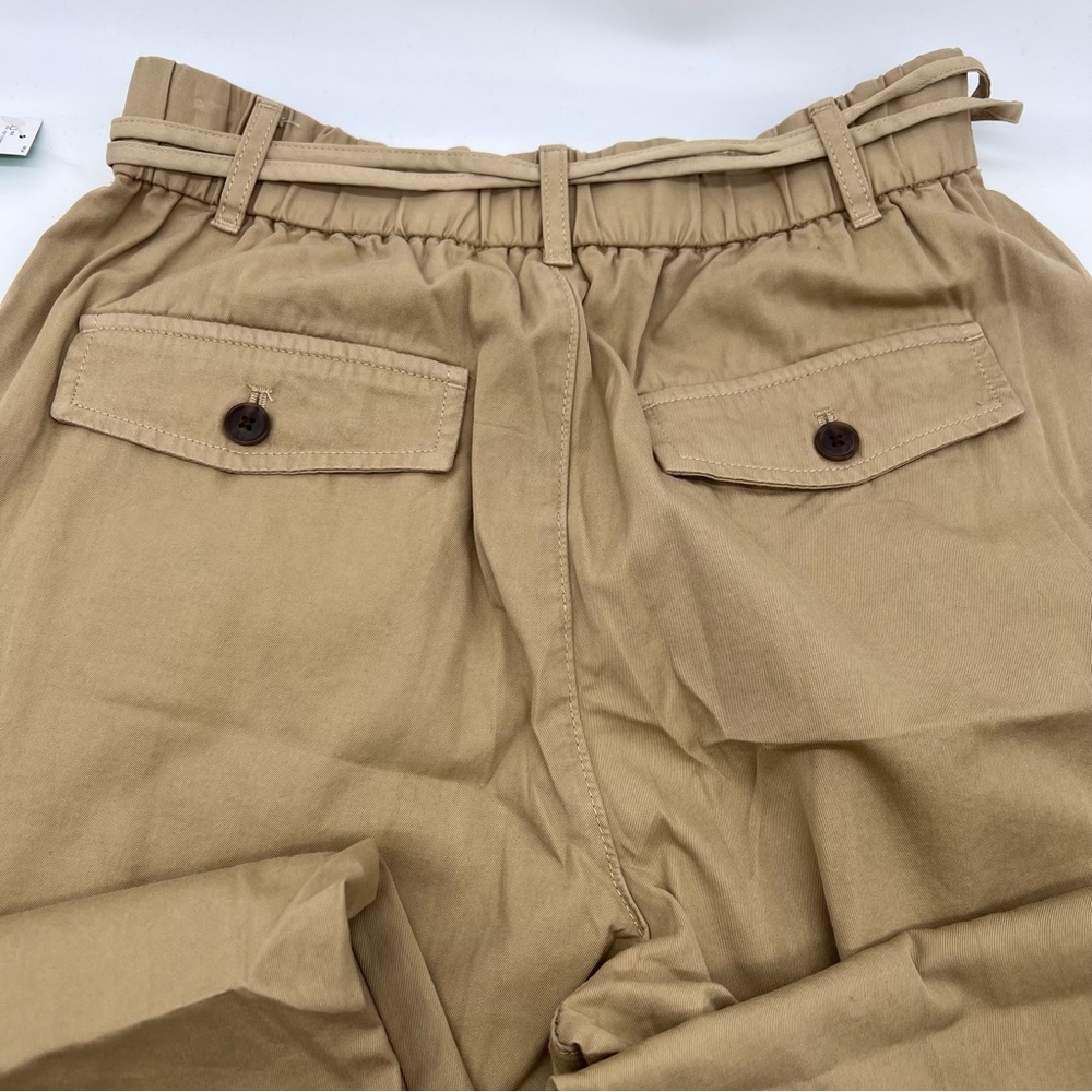 GAP Women's 6 Pocket Tan 100% Cotton Cargo Pants Double Belt-Size 4 - Picture 4 of 11